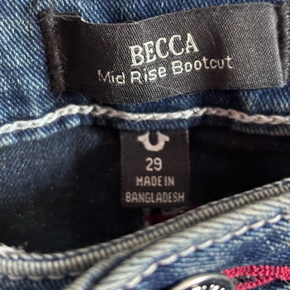 True Religion Women's Becca  Jeans Sz 29 - Picture 6 of 7